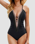Ruched Tummy Control Bathing Suit