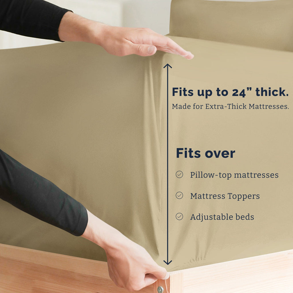4 Piece Deep Pocket Sheet Set