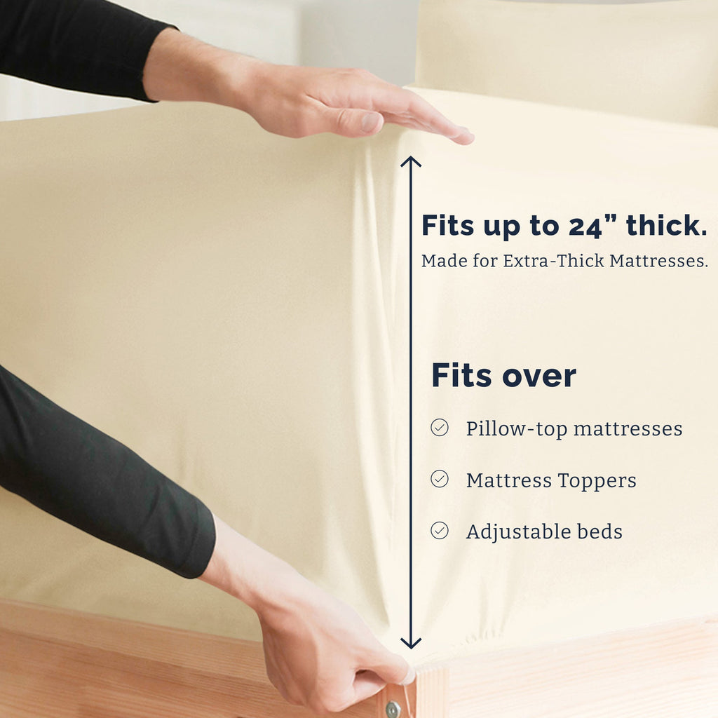 4 Piece Deep Pocket Sheet Set