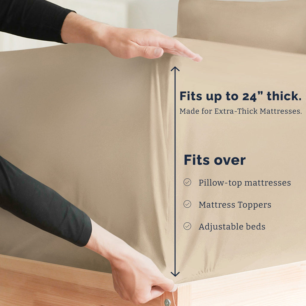 4 Piece Deep Pocket Sheet Set
