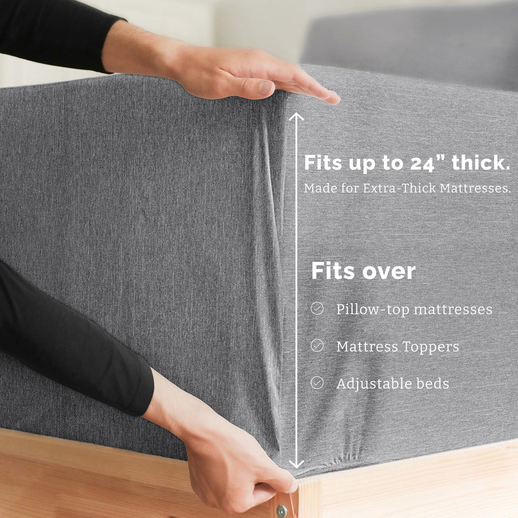 4 Piece Deep Pocket Sheet Set
