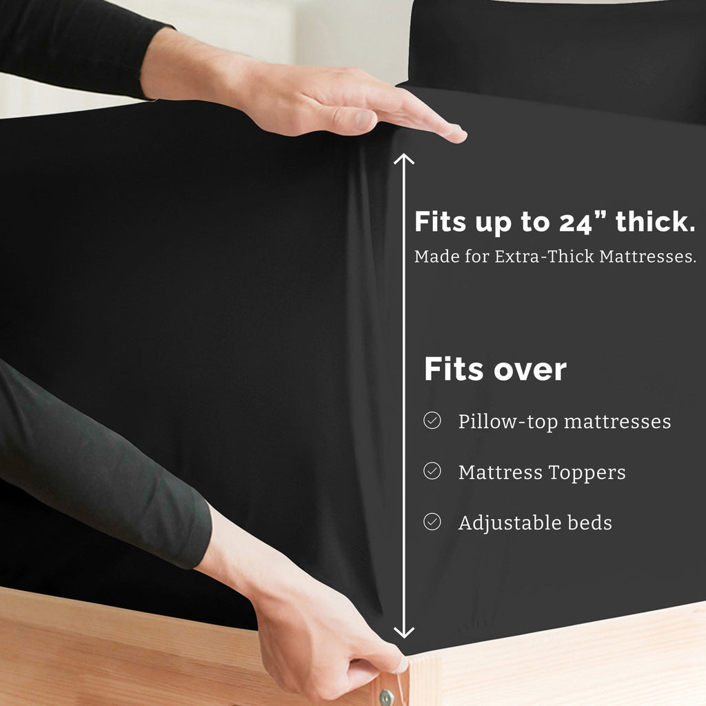 4 Piece Deep Pocket Sheet Set