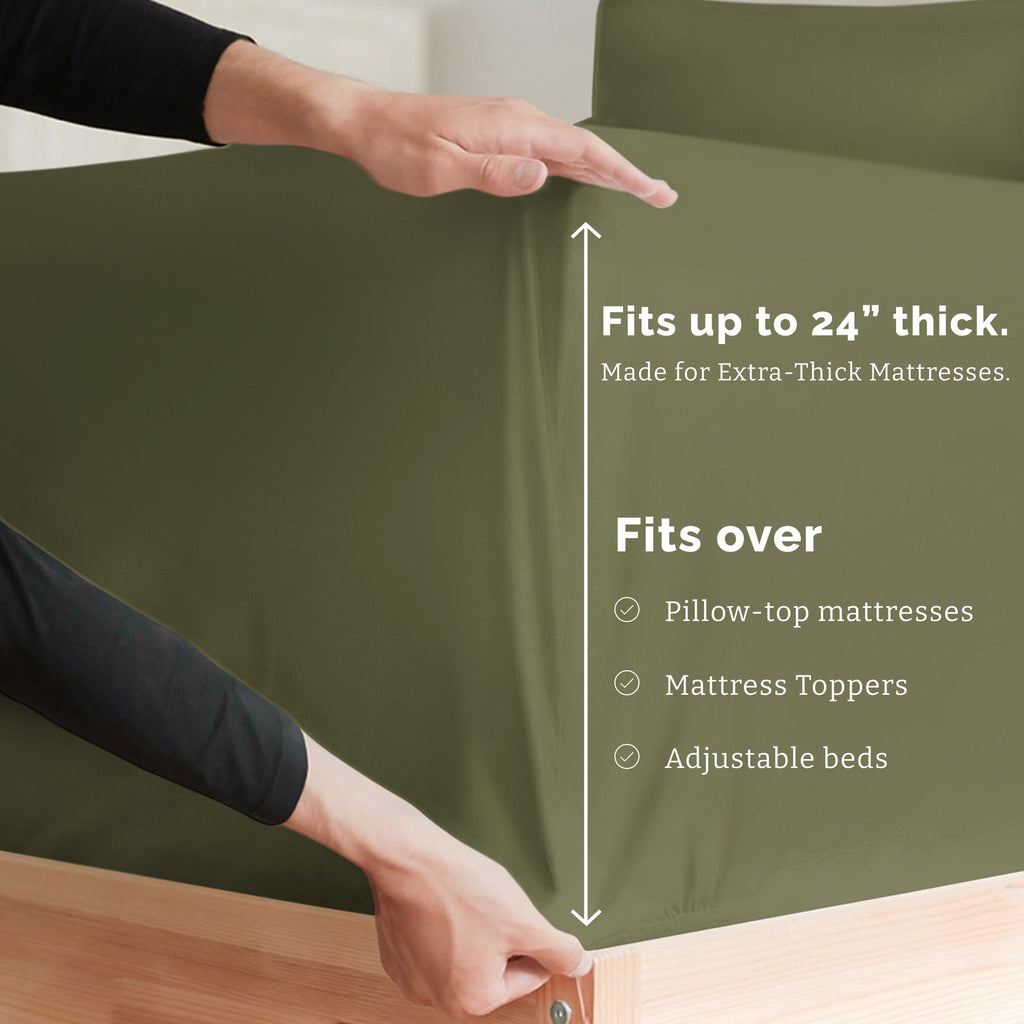 4 Piece Deep Pocket Sheet Set