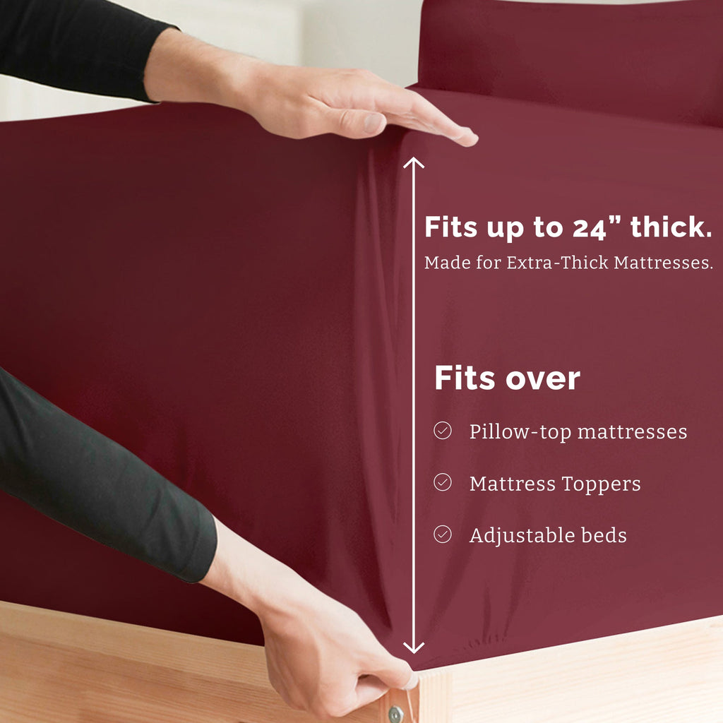4 Piece Deep Pocket Sheet Set