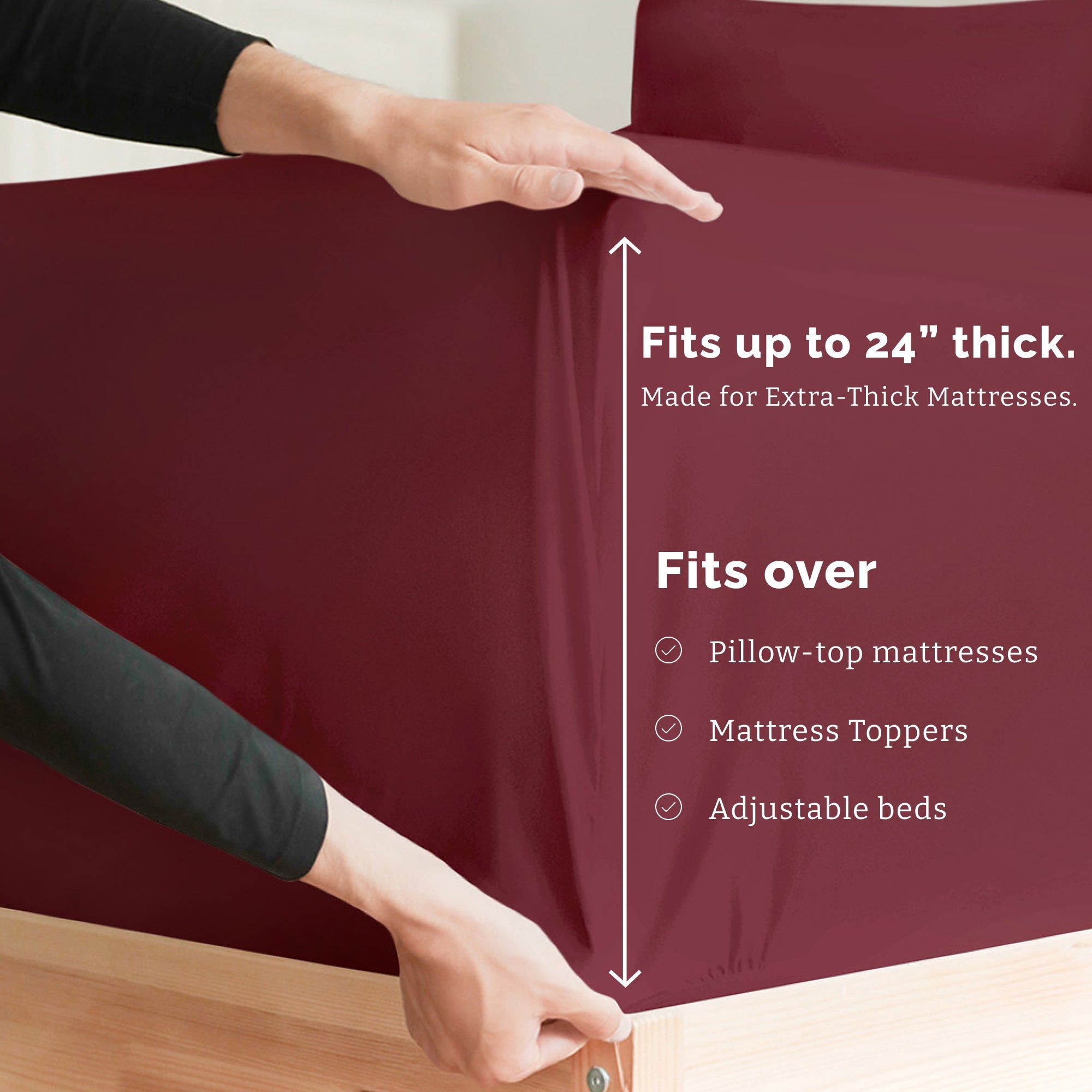 4 Piece Deep Pocket Sheet Set