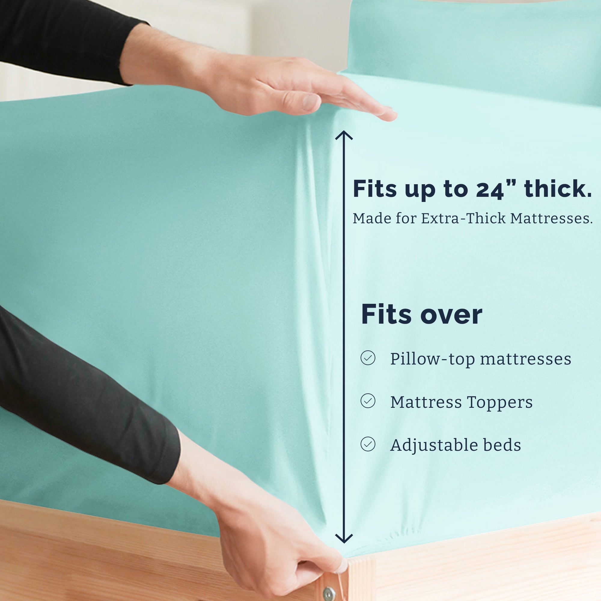 4 Piece Deep Pocket Sheet Set