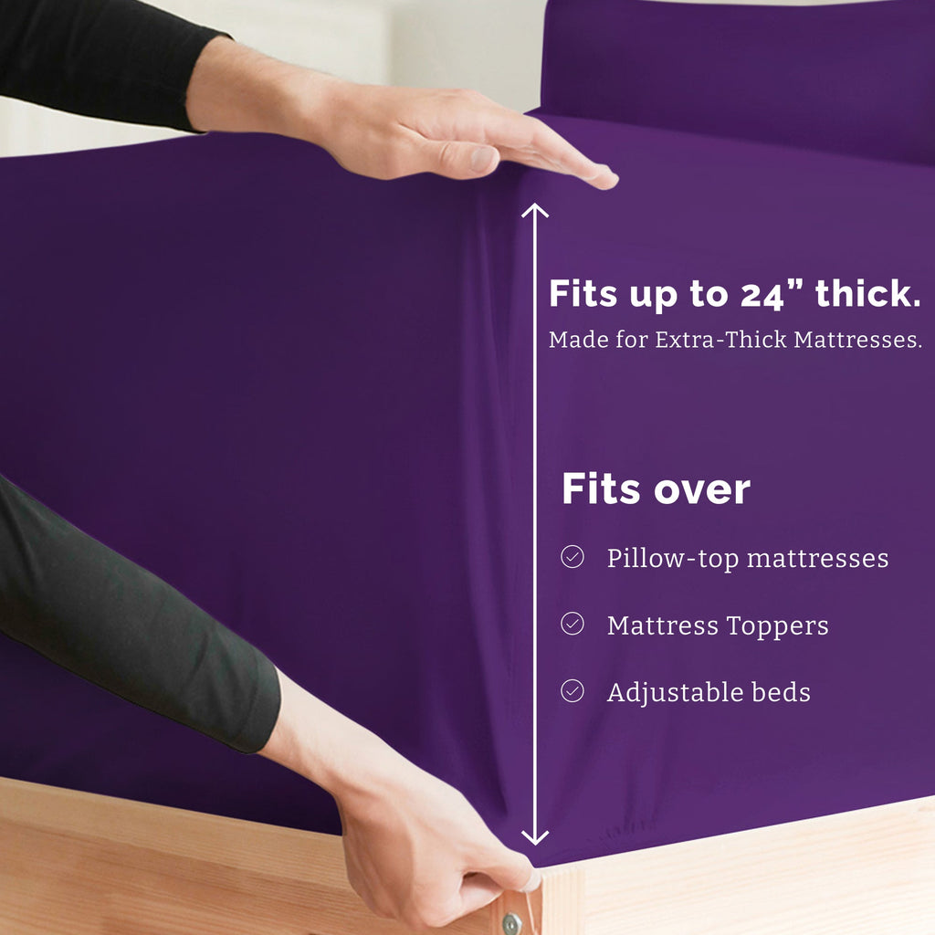 4 Piece Deep Pocket Sheet Set