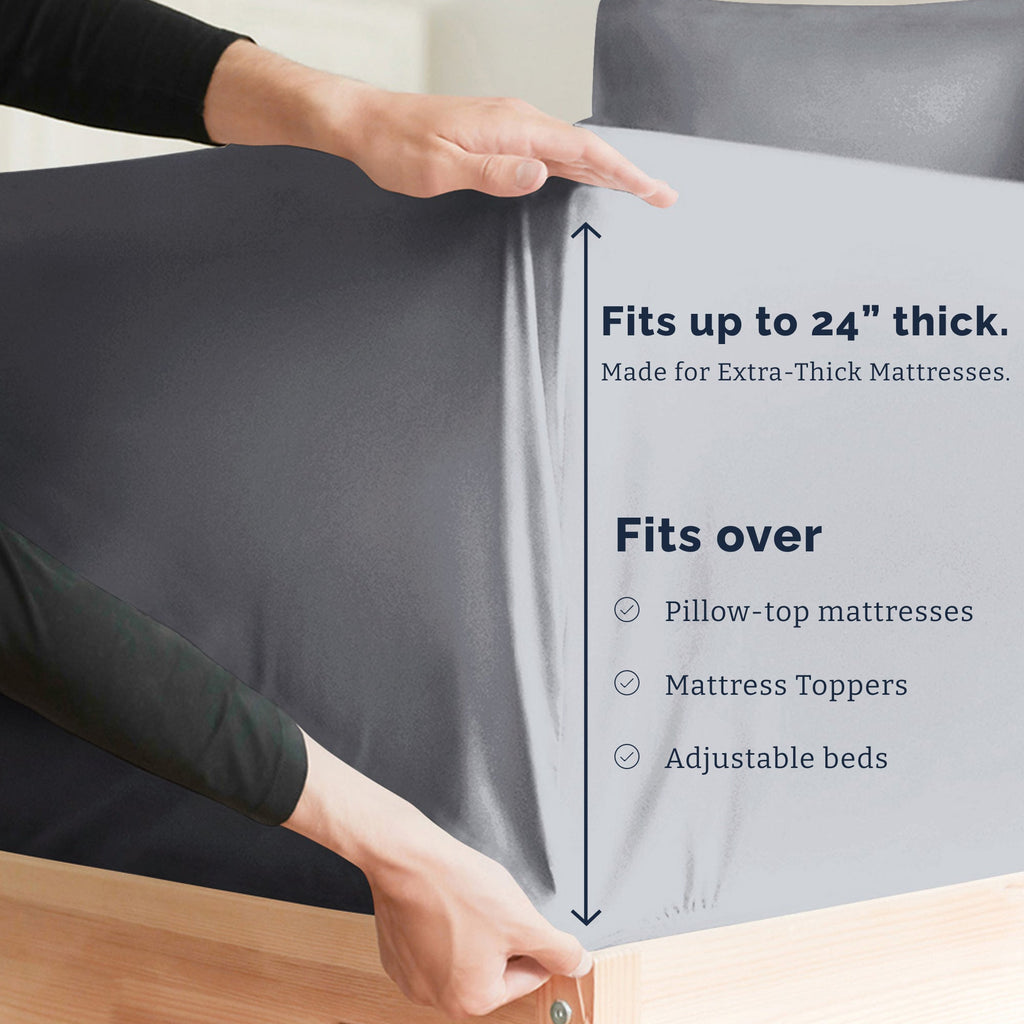 4 Piece Deep Pocket Sheet Set