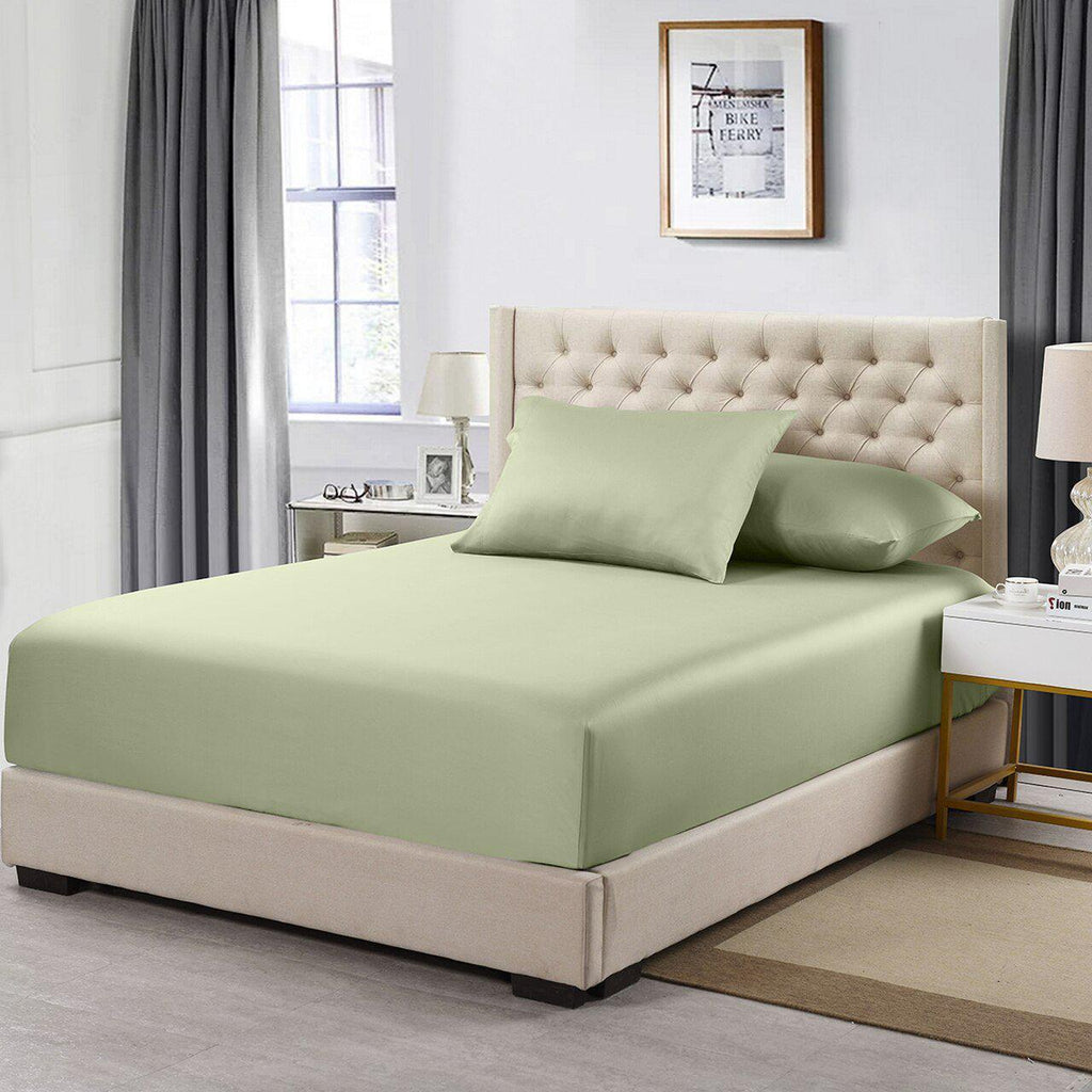 Cotton Fitted Sheet Only (11-16 inches) - Solid 600 Thread Count