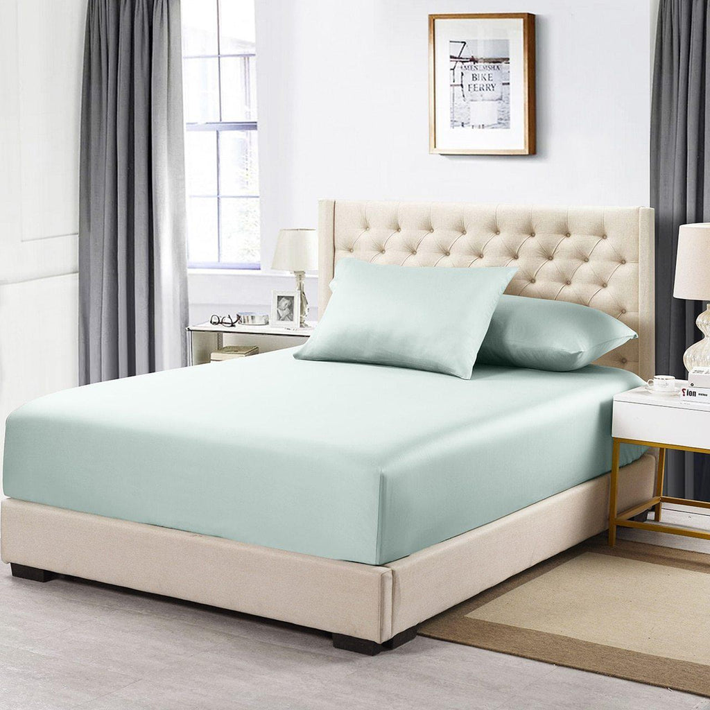 Cotton Fitted Sheet Only (11-16 inches) - Solid 600 Thread Count