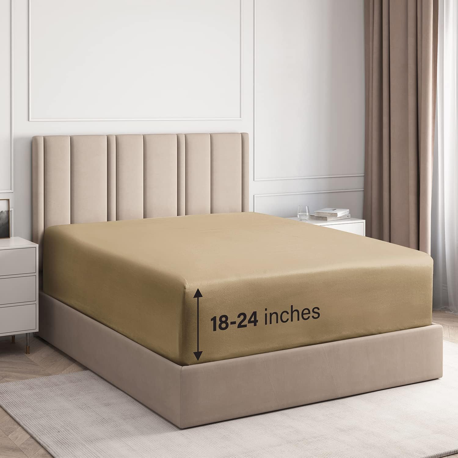 Cotton 400 Thread Count Deep Pocket Single Fitted Sheet