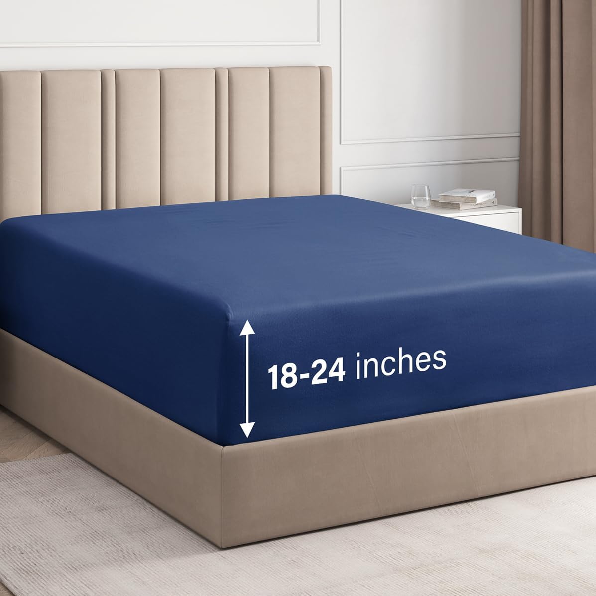 Deep Pocket Single Fitted Sheet