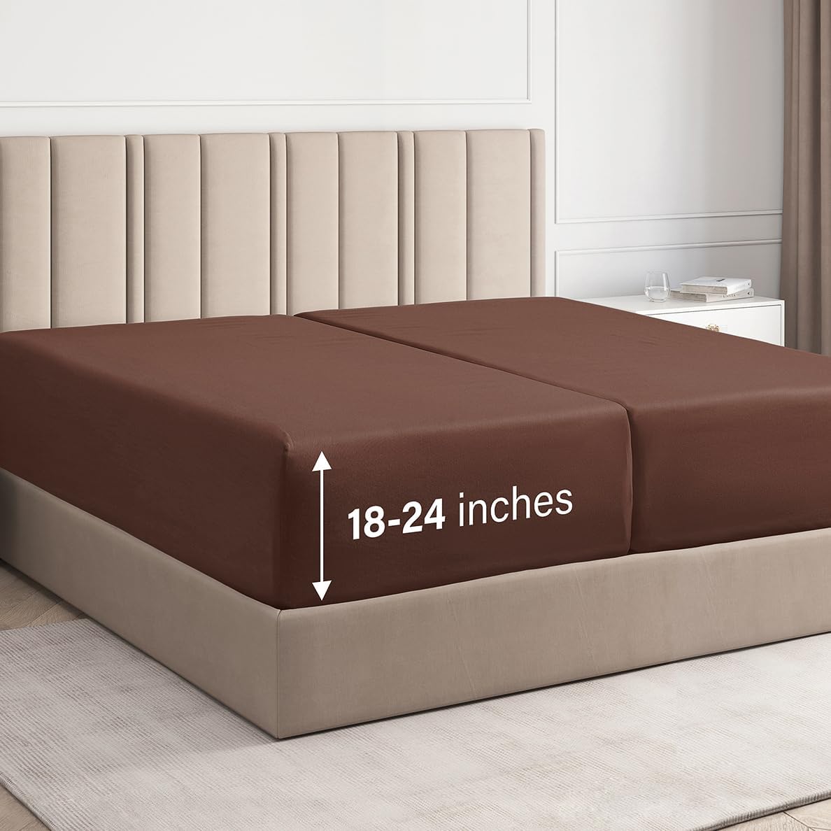 Deep Pocket Single Fitted Sheet