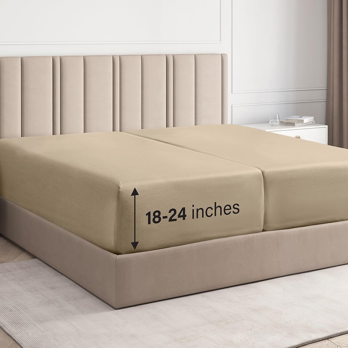 Deep Pocket Single Fitted Sheet