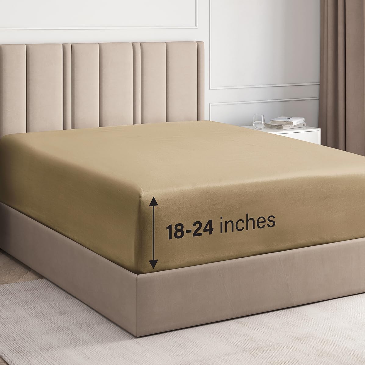 Deep Pocket Single Fitted Sheet