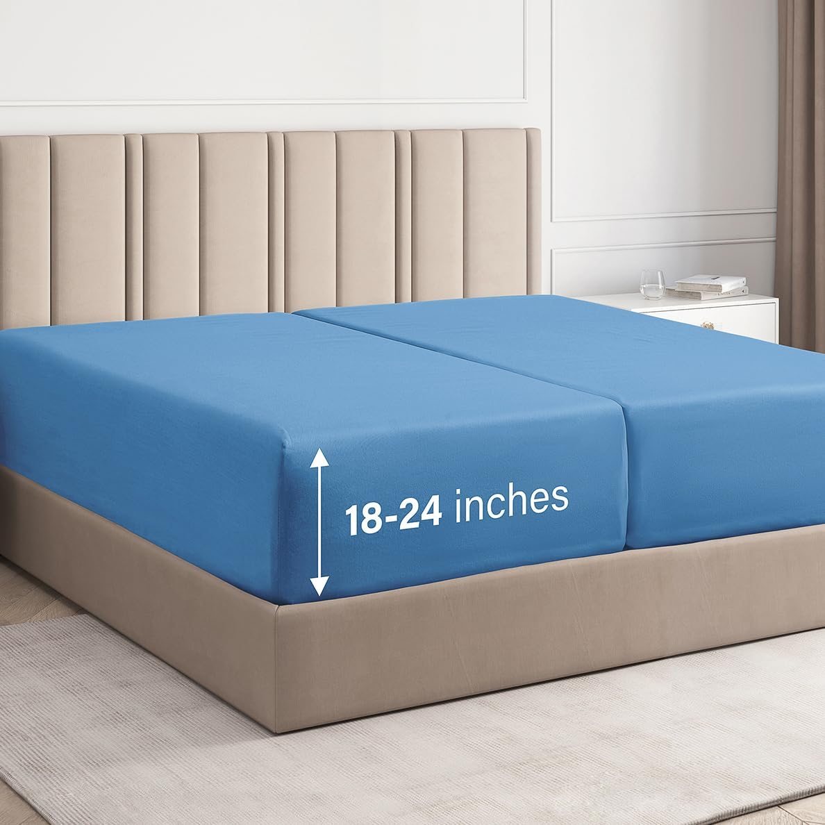 Deep Pocket Single Fitted Sheet