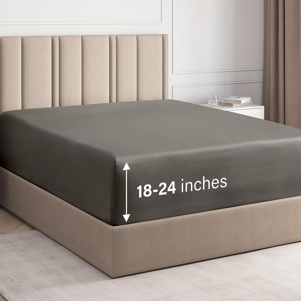 Deep Pocket Single Fitted Sheet