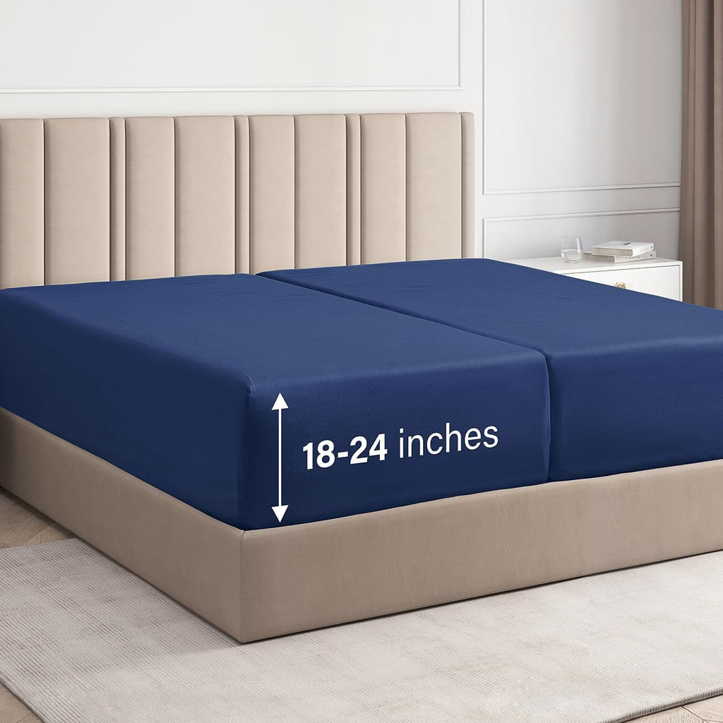 Deep Pocket Single Fitted Sheet