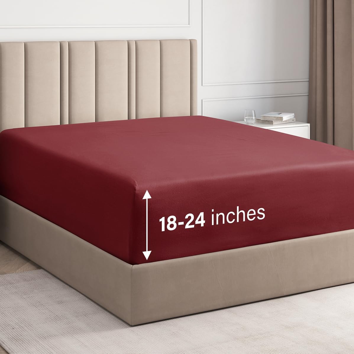 Deep Pocket Single Fitted Sheet