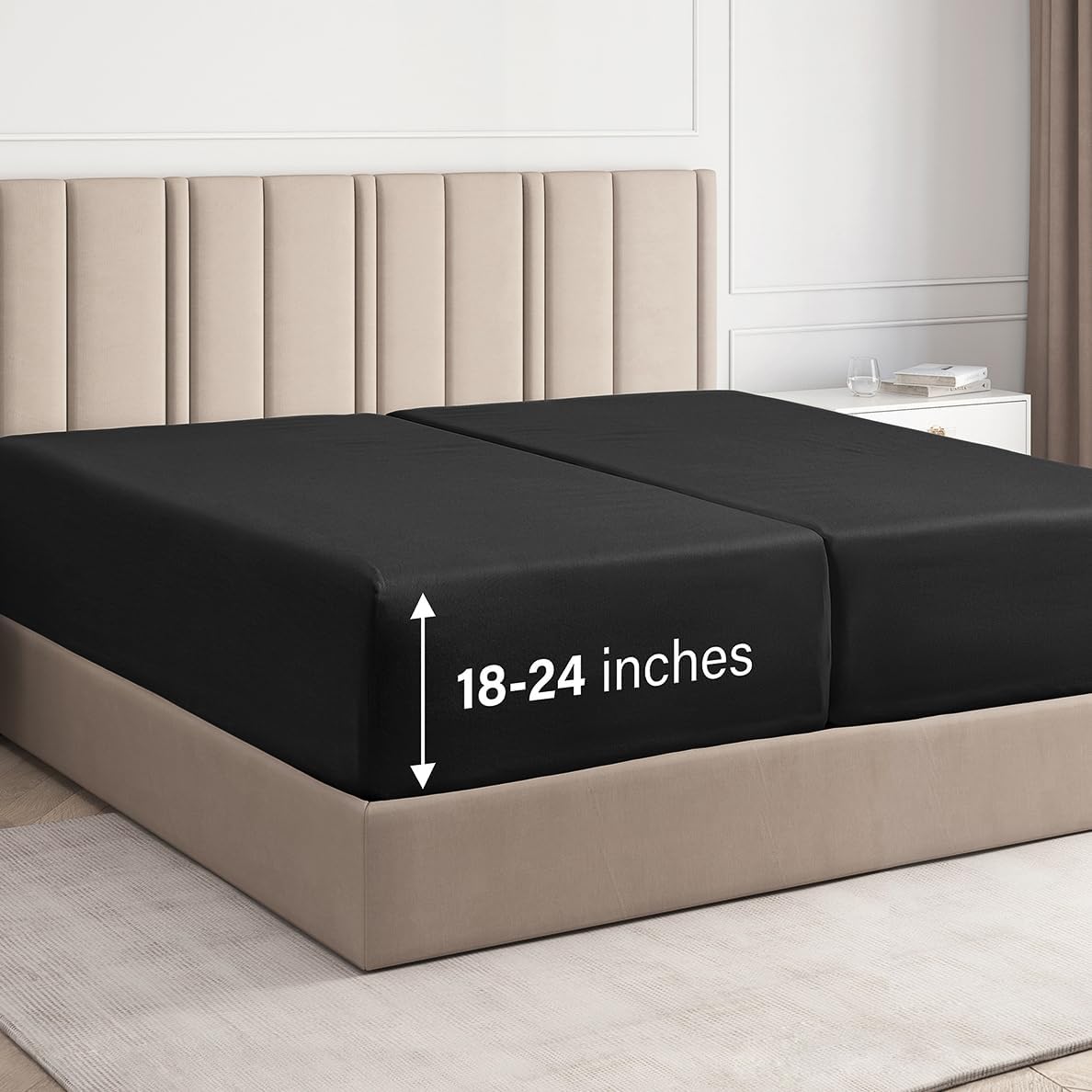 Deep Pocket Single Fitted Sheet