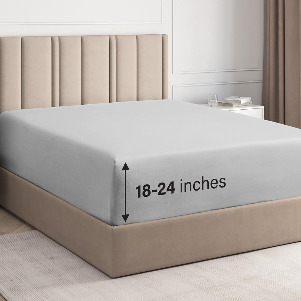 Deep Pocket Single Fitted Sheet