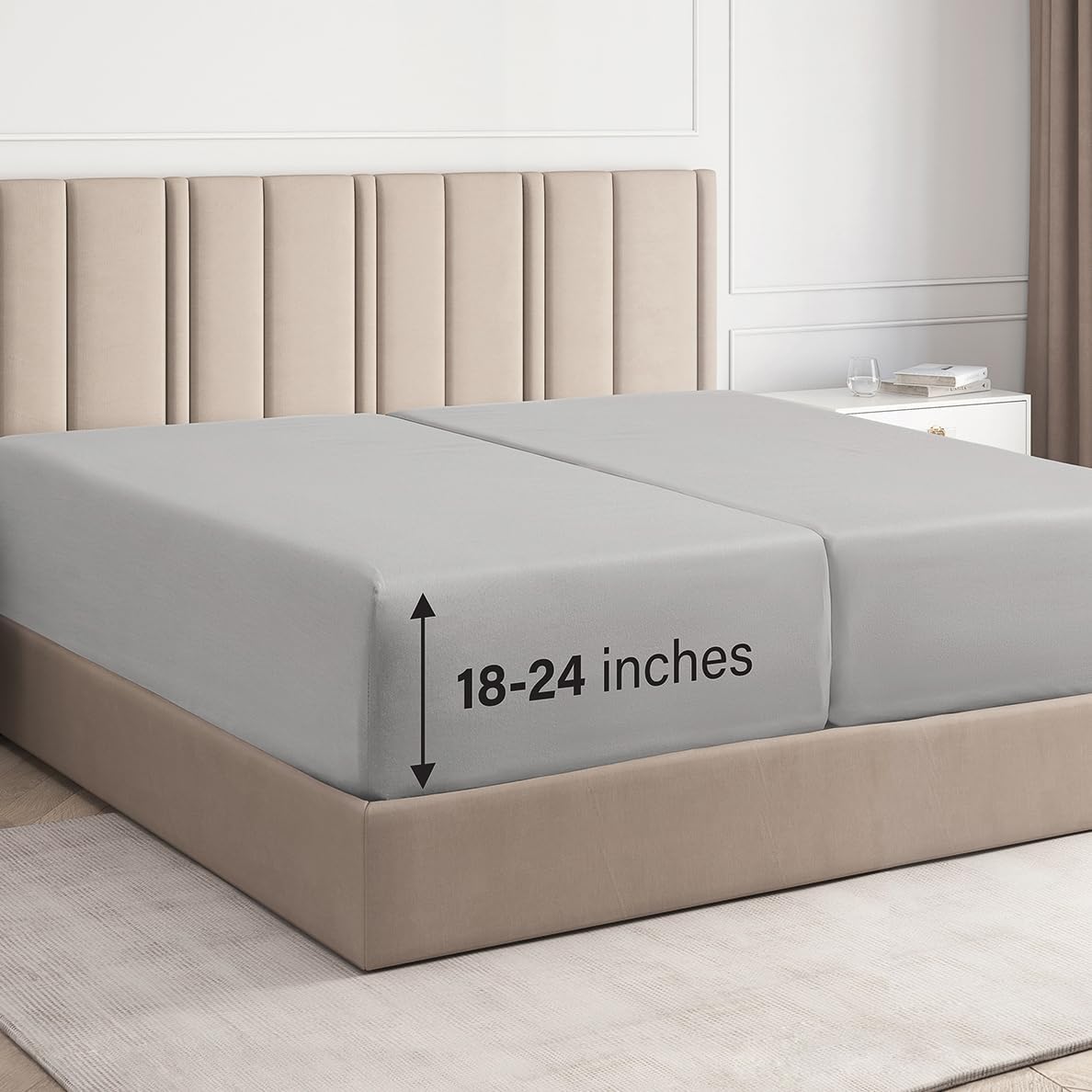 Deep Pocket Single Fitted Sheet