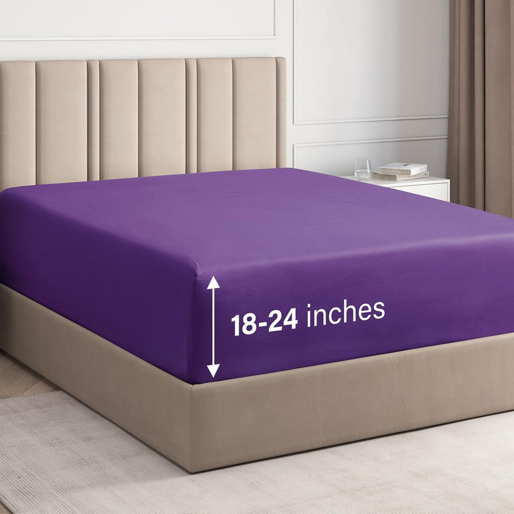 Deep Pocket Single Fitted Sheet