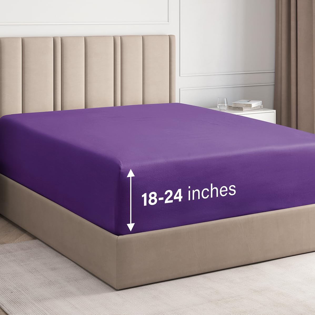 Deep Pocket Single Fitted Sheet