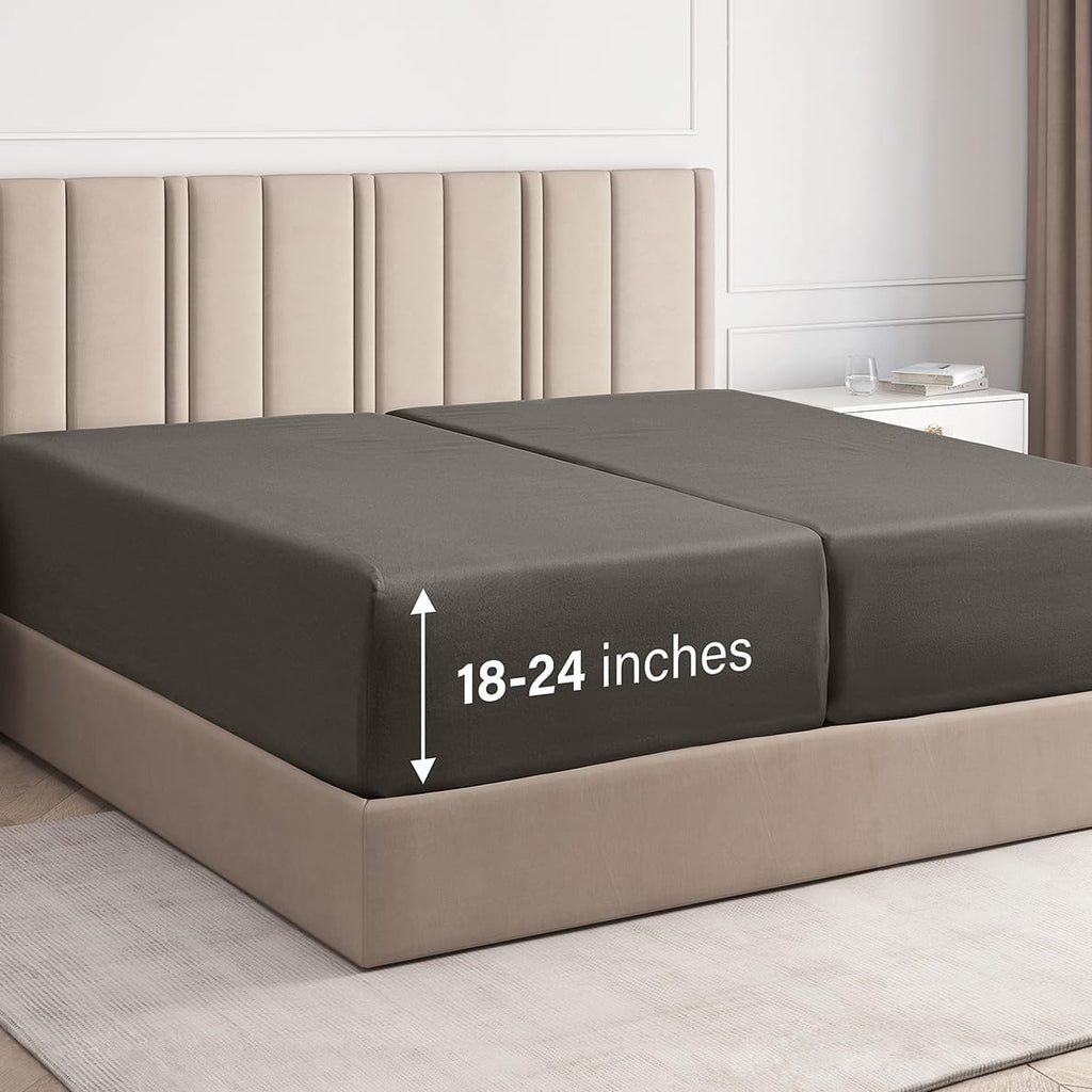 Deep Pocket Single Fitted Sheet