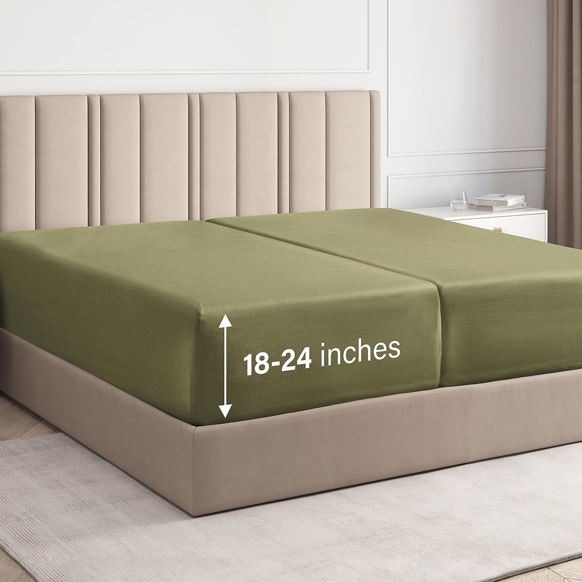 Deep Pocket Single Fitted Sheet