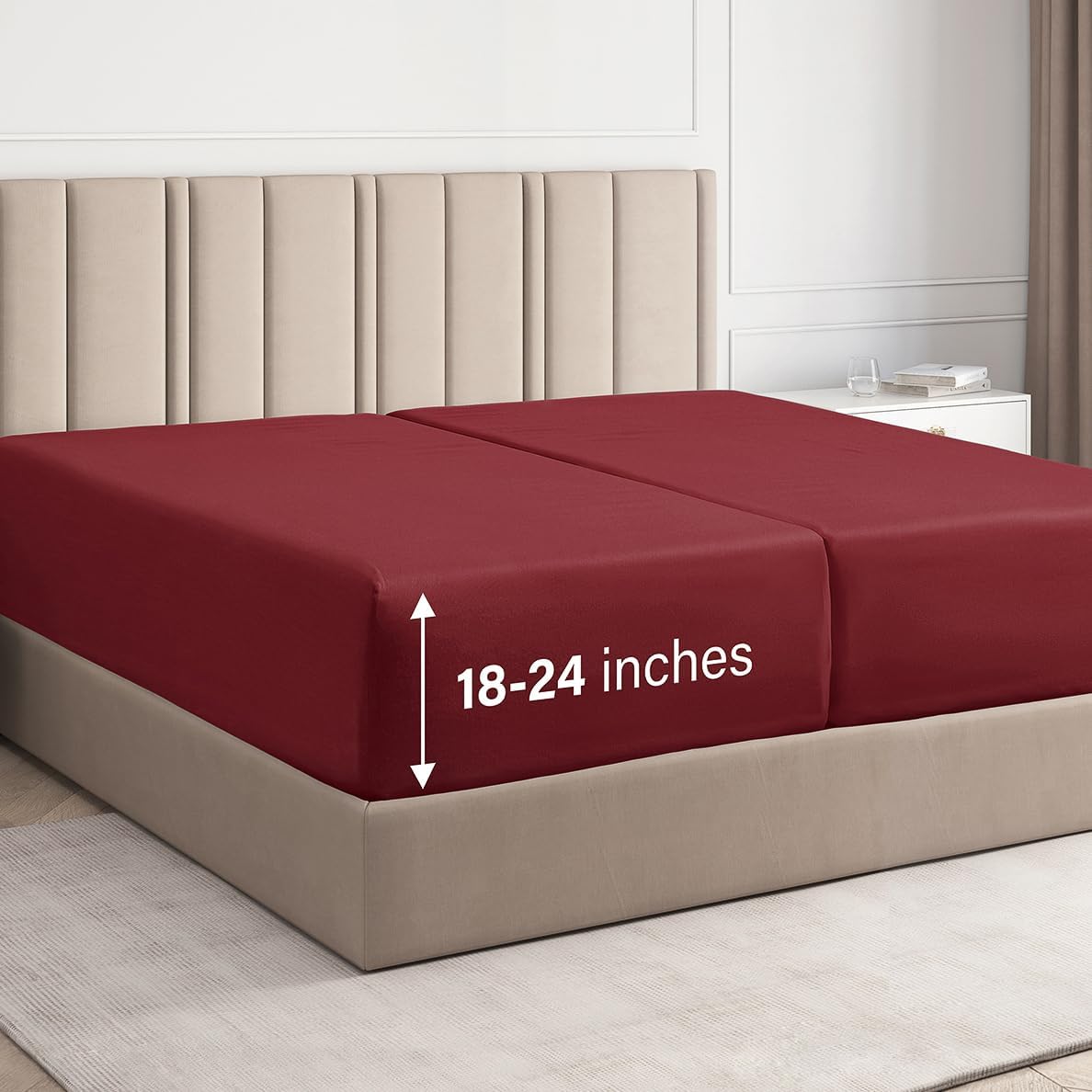 Deep Pocket Single Fitted Sheet
