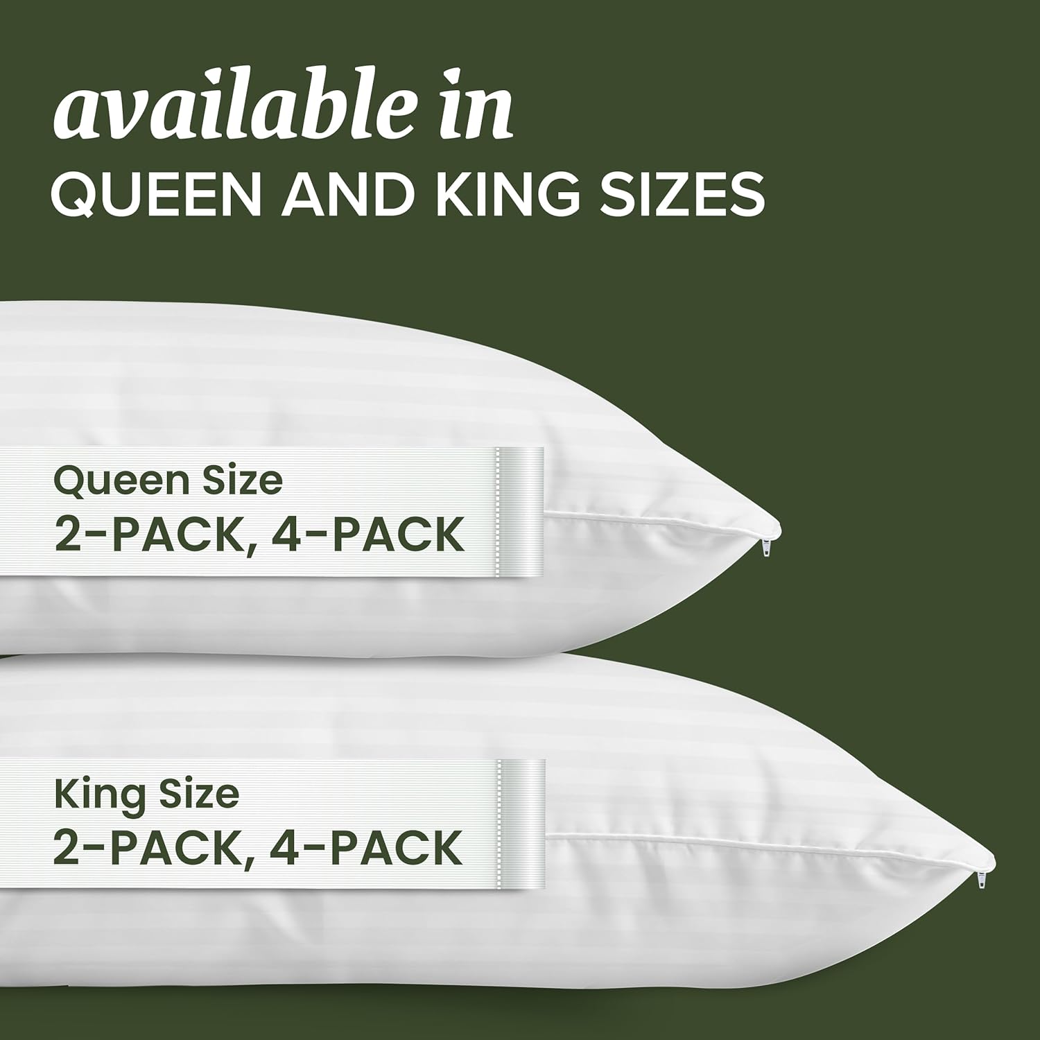 Pillow Protector With Zipper Closure