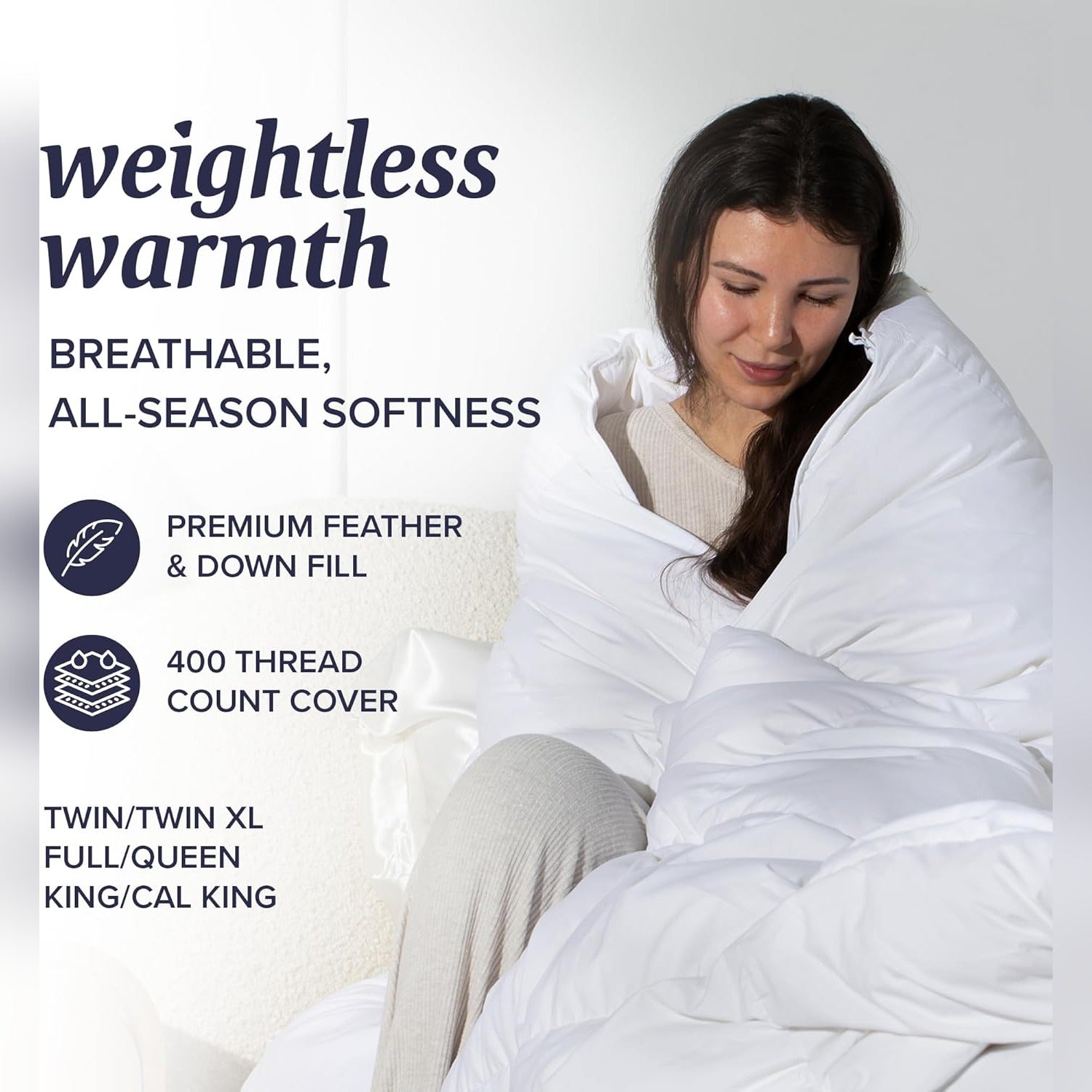 Feather Down Baffle Box Comforter
