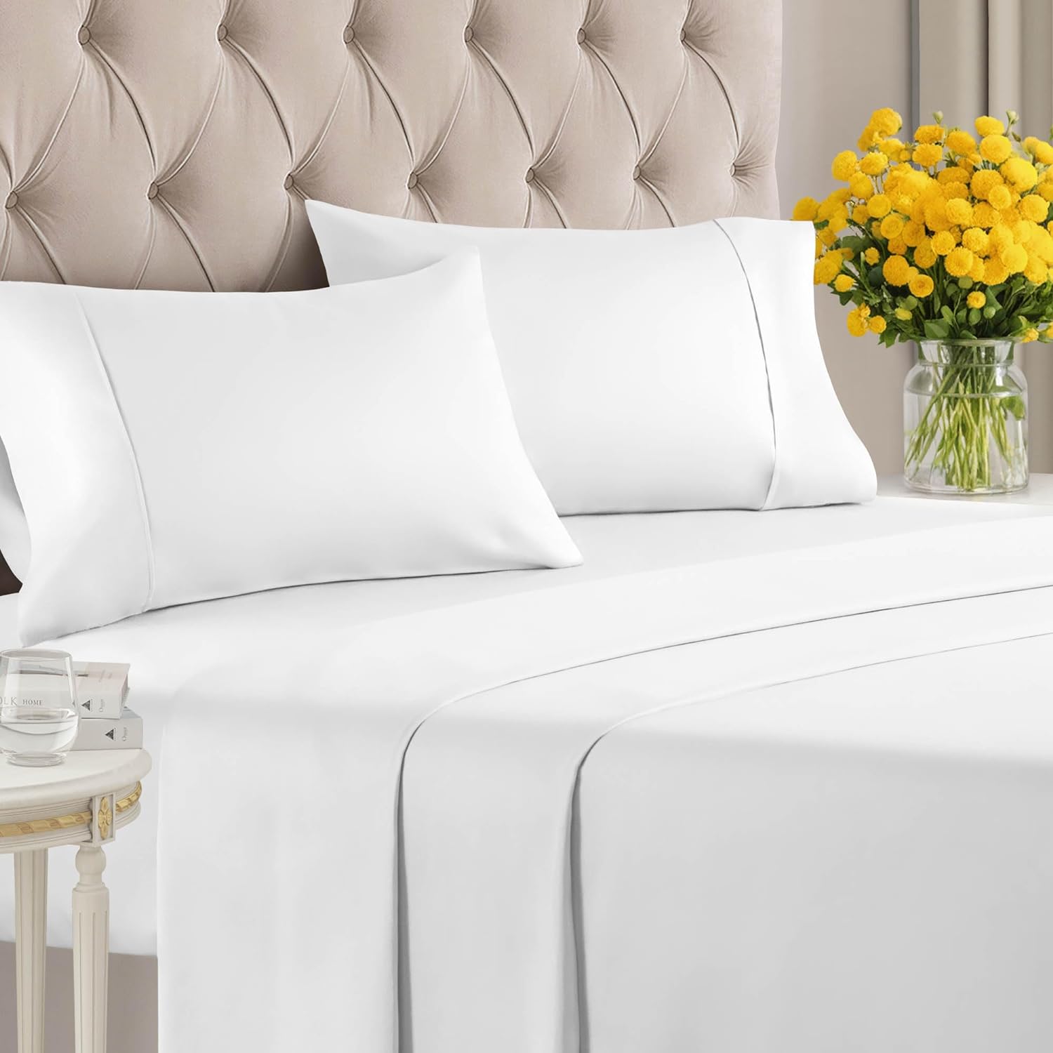 Cotton 1000 Thread Count 4 Piece Sheet Set