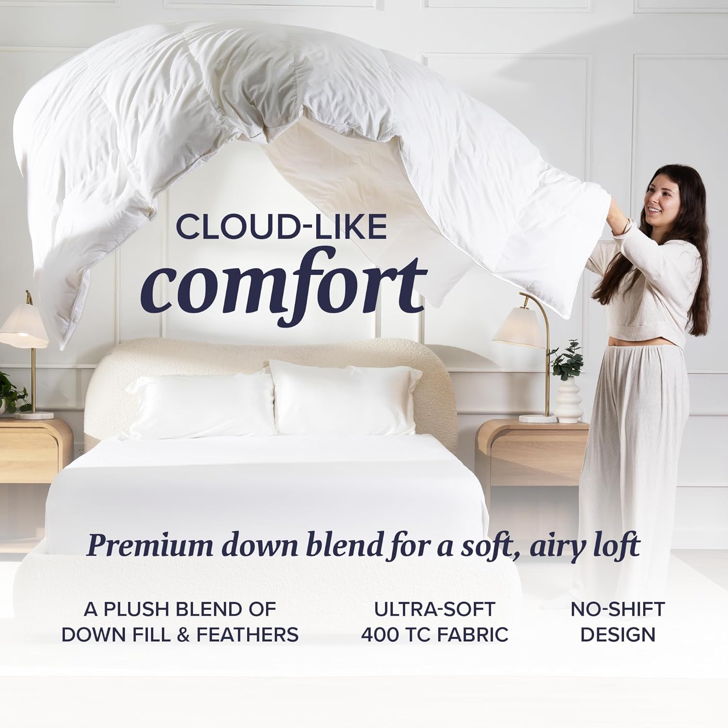 Feather Down Baffle Box Comforter