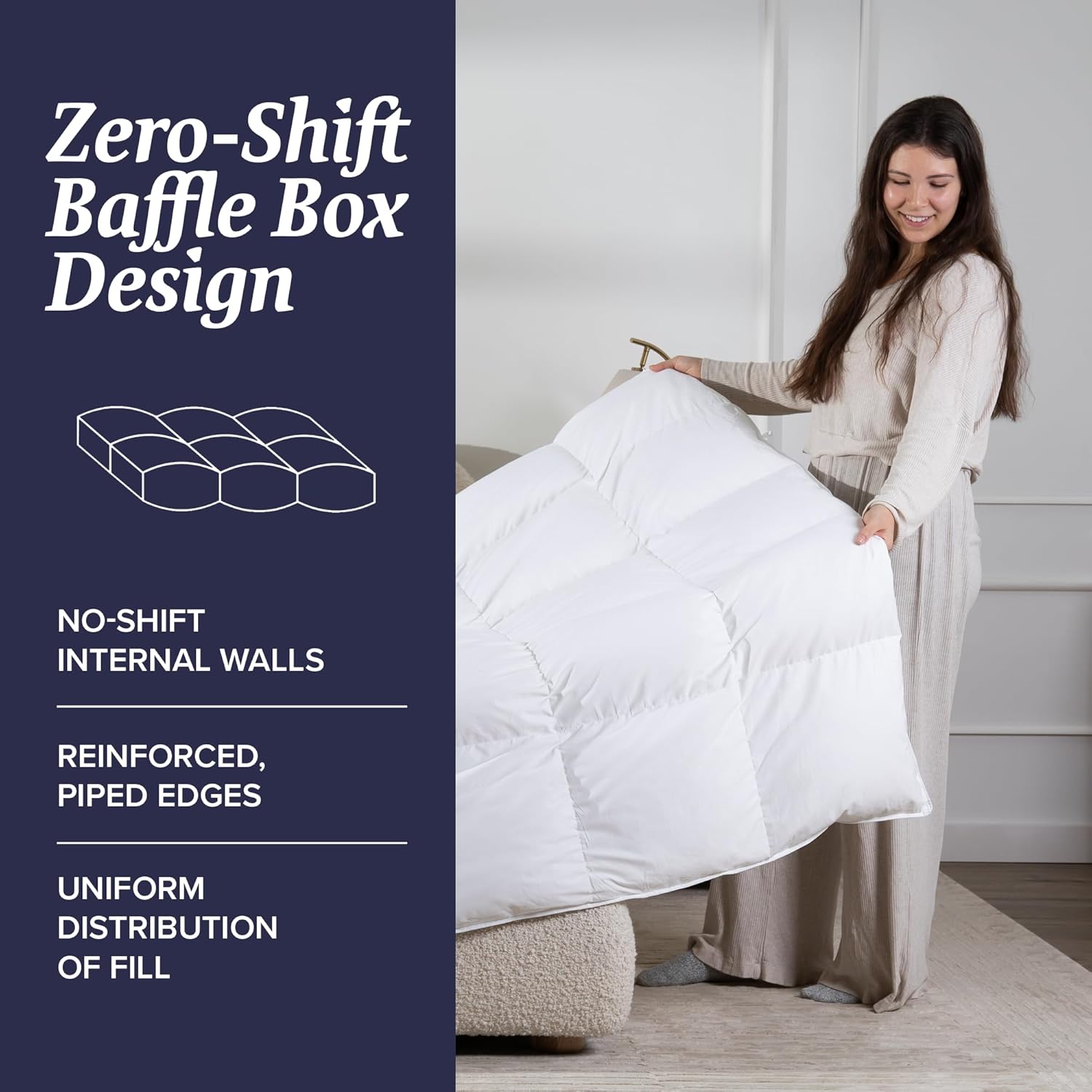 Feather Down Baffle Box Comforter