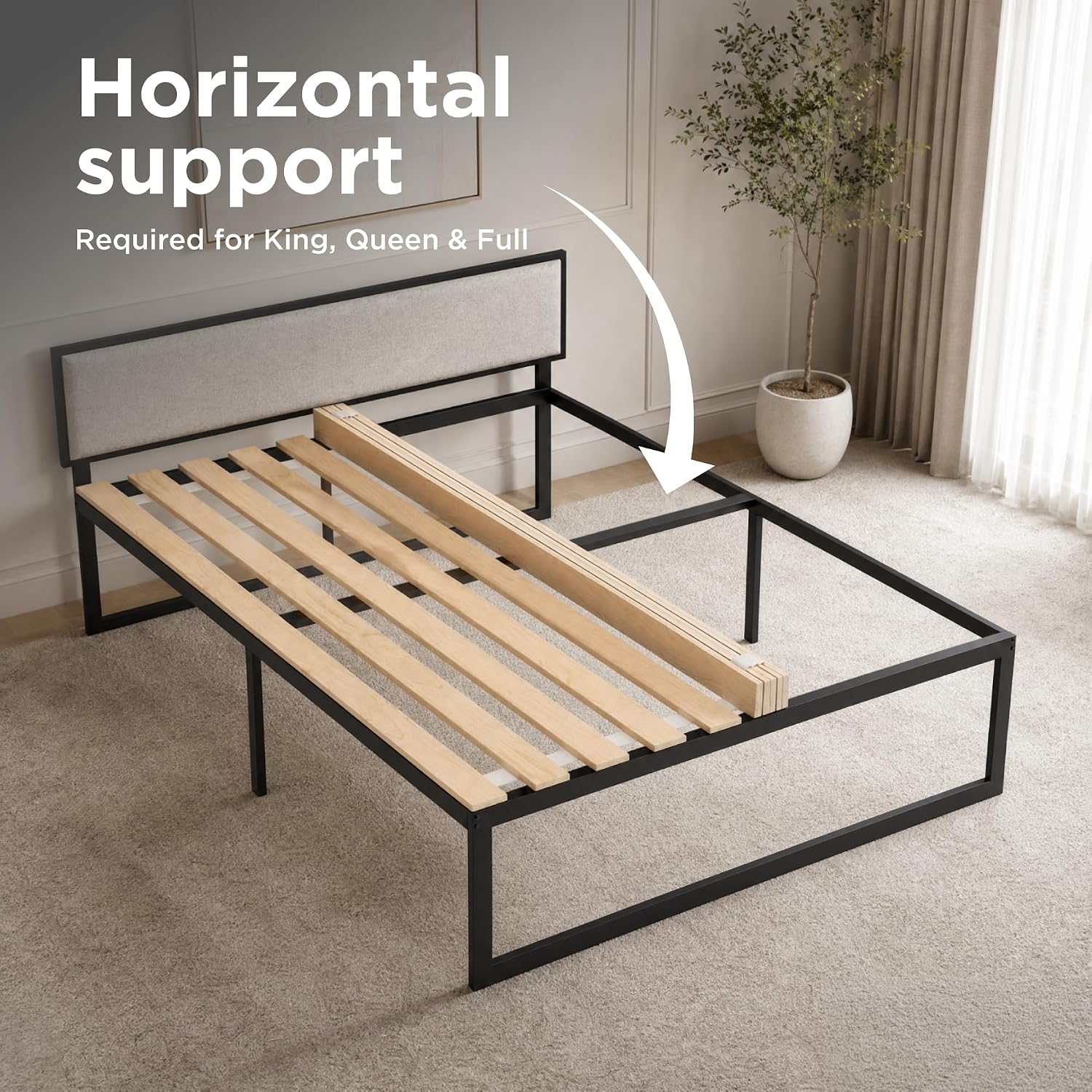 SlatSure™ Classic Bunkie Board — Vertical Bed Slats