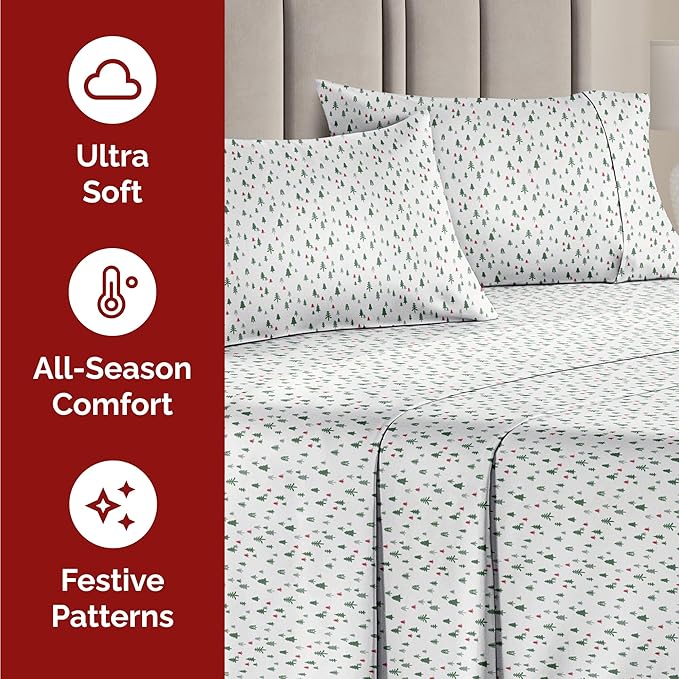 4 Piece Christmas Sheet Set