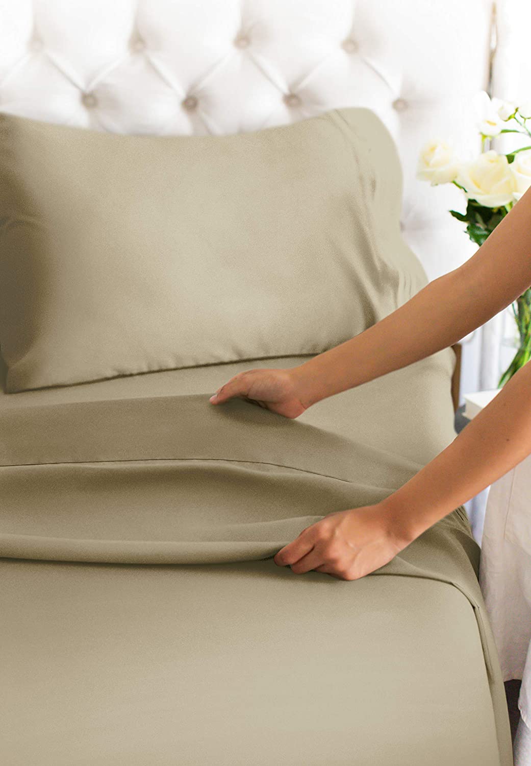 Cotton 400 Thread Count 4 Piece Sheet Set