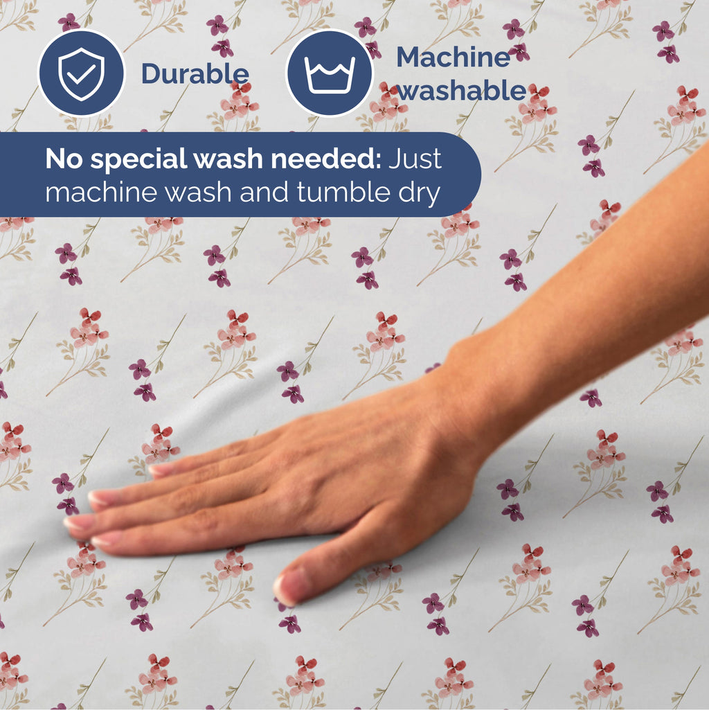 4 Piece Floral Sheet Set