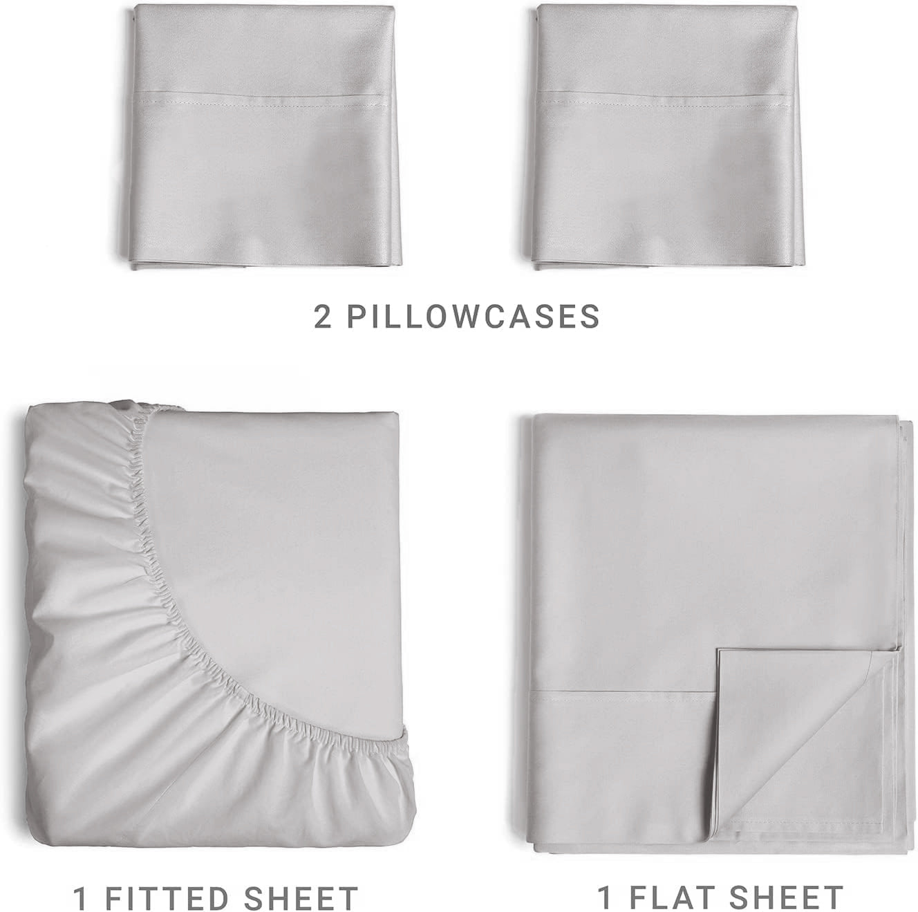 Cotton 1000 Thread Count 4 Piece Sheet Set