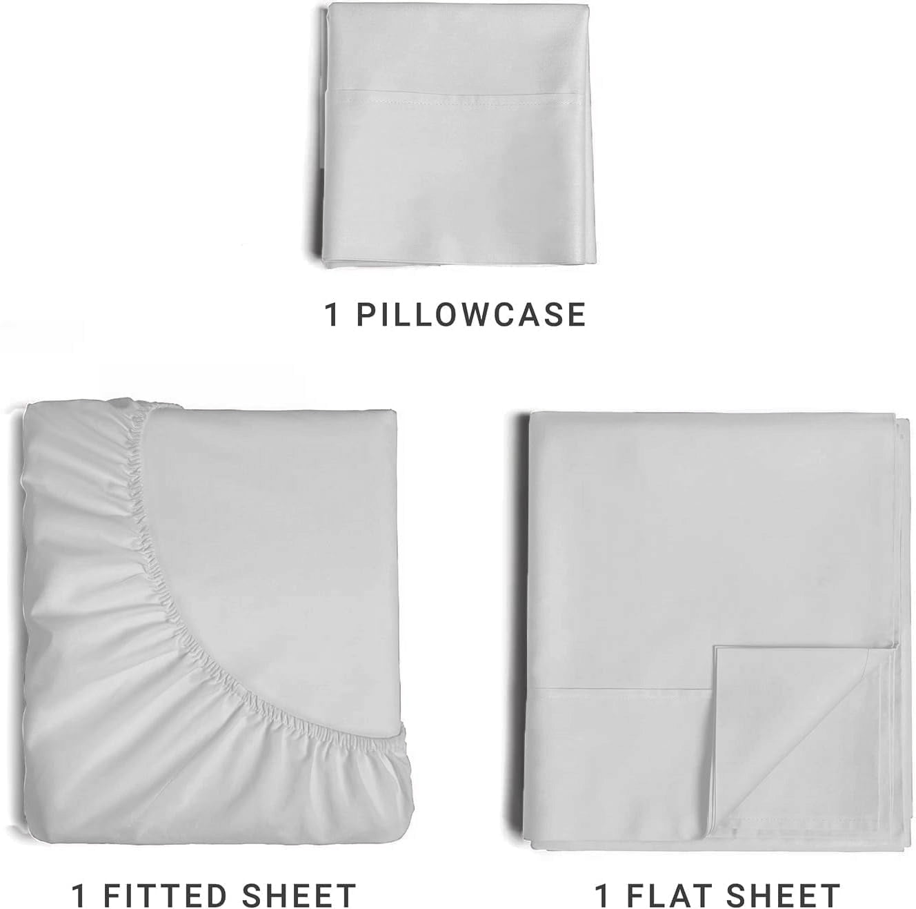 Cotton 1000 Thread Count 4 Piece Sheet Set