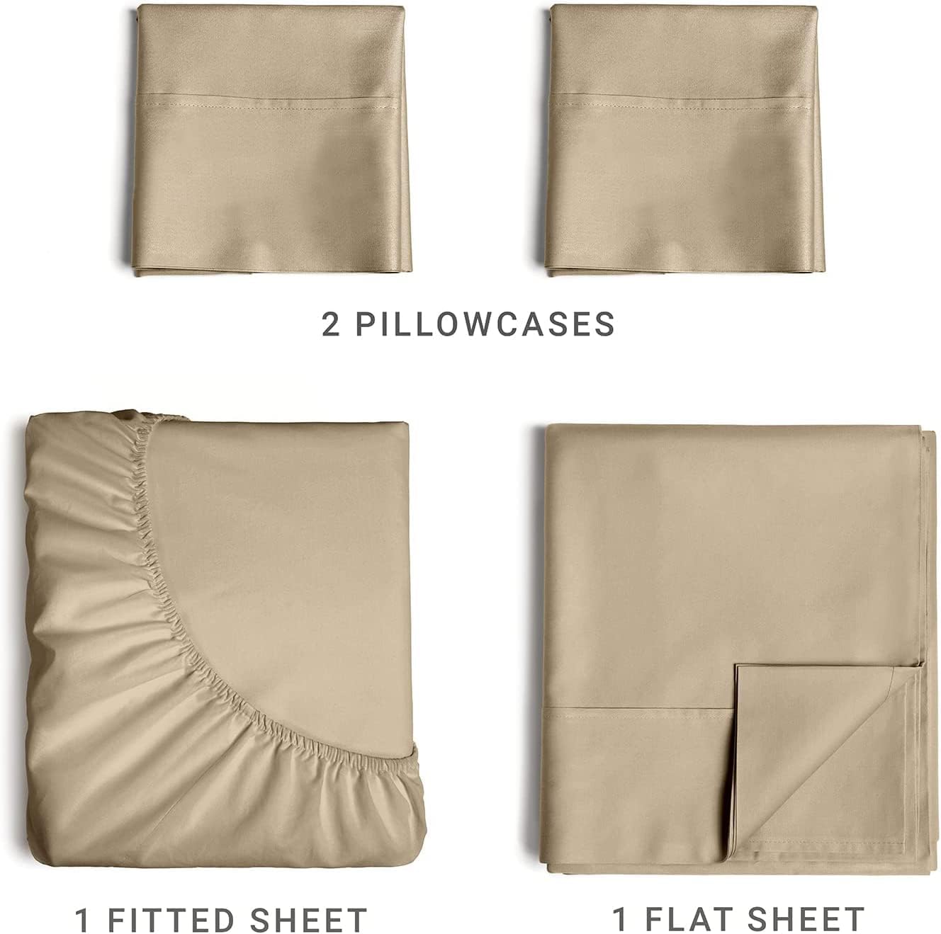 Cotton 1000 Thread Count 4 Piece Sheet Set