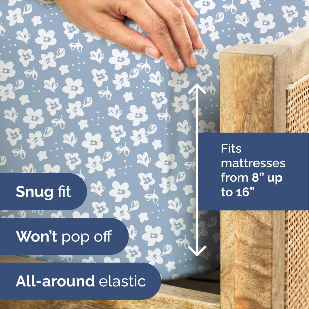 4 Piece Floral Sheet Set