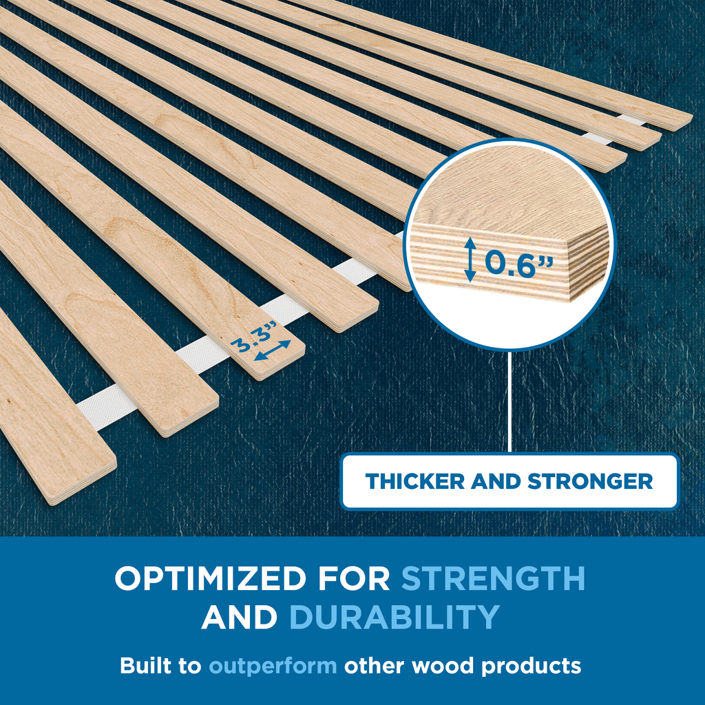 SlatSure™ Bunkie Board — Vertical Bed Slats