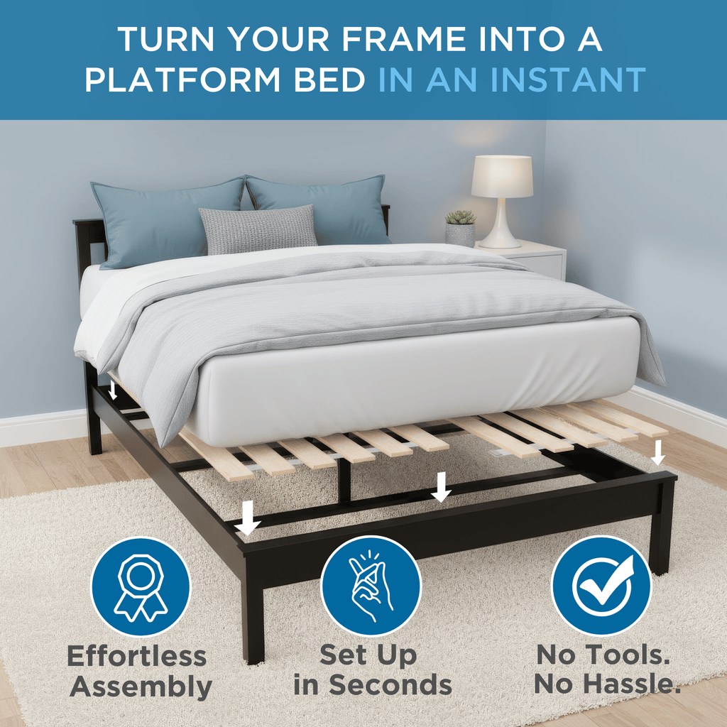 SlatSure™ Bunkie Board — Vertical Bed Slats