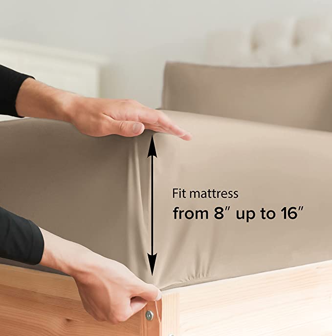 Cotton 400 Thread Count Standard Single Fitted Sheet