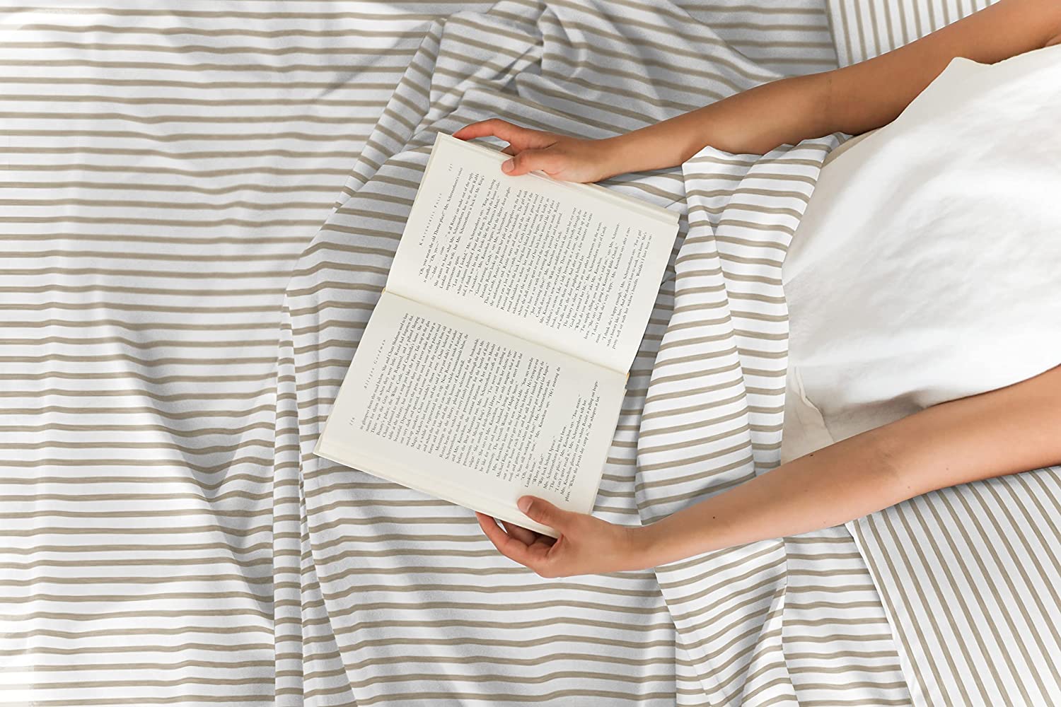 4 Piece Striped Sheet Set
