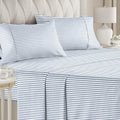 4 Piece Striped Sheet Set