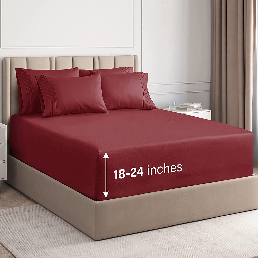 6 Piece Deep Pocket Sheet Set